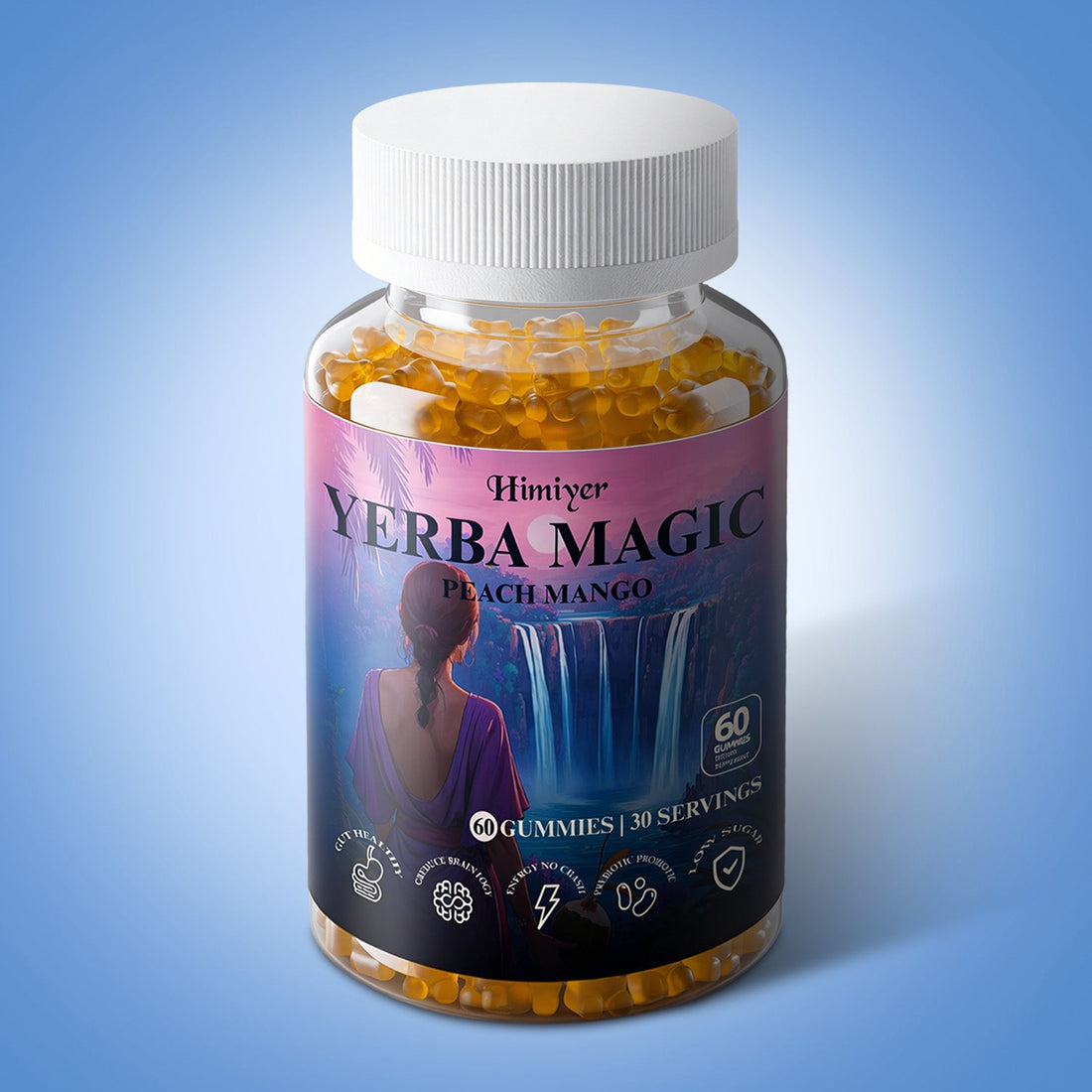 Yerba mate prebiotic gummies as an alternative daily energy format